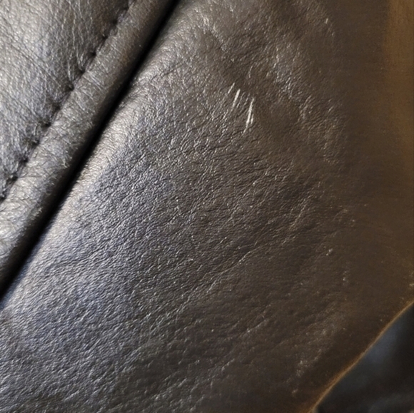 Leather Sheen Inc moto style bike jacket - Picture 6 of 8